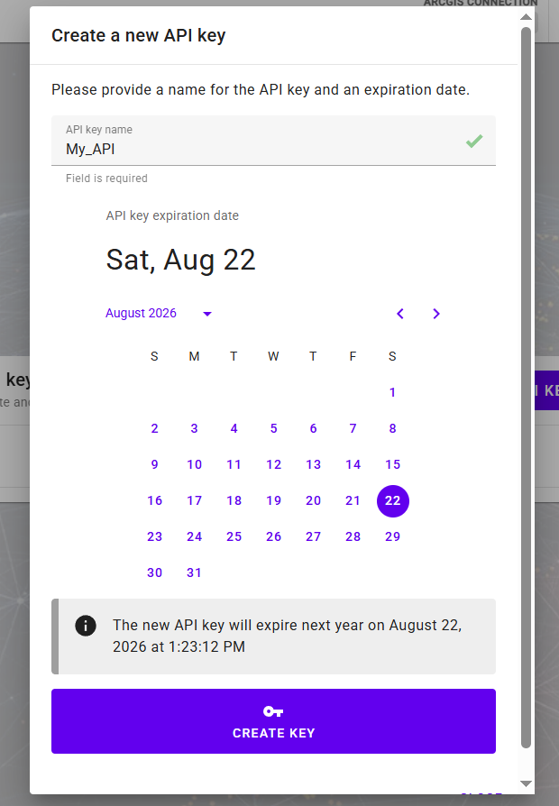 create name and date