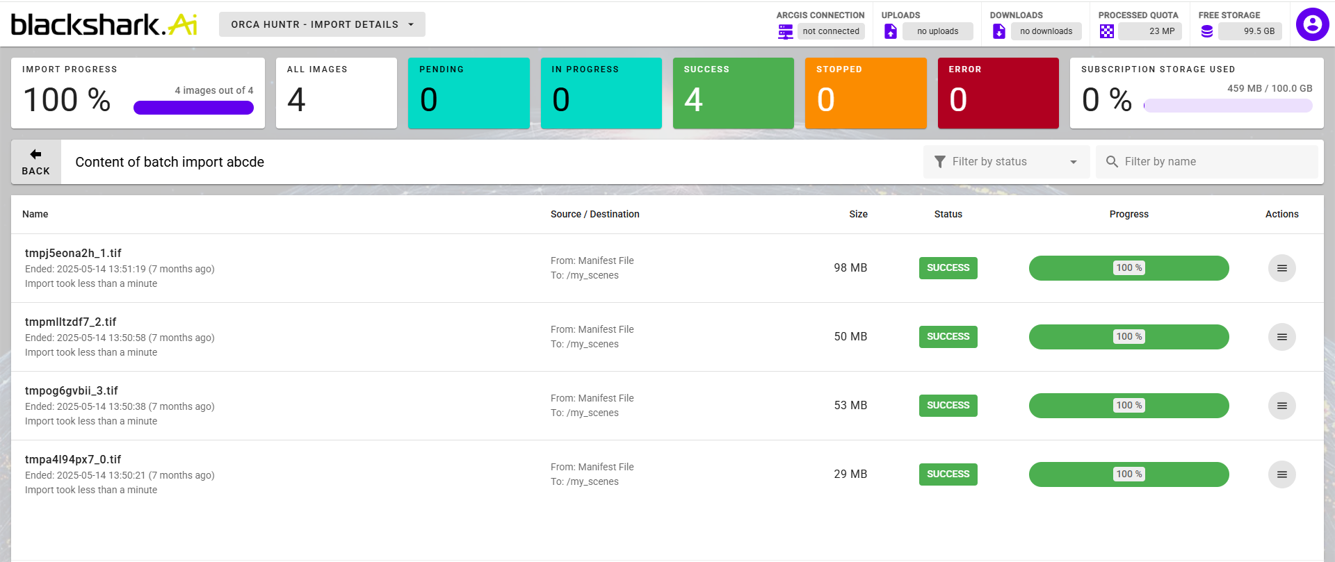 show individual status
