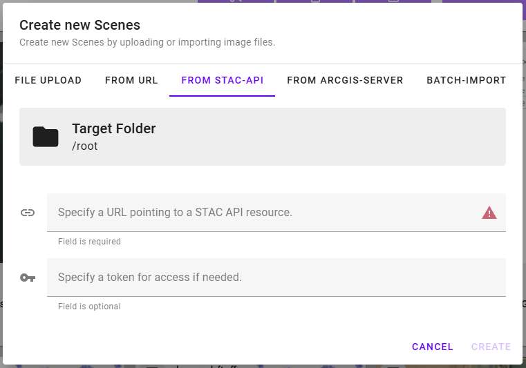 stac api import