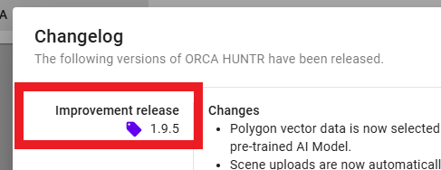 Change log